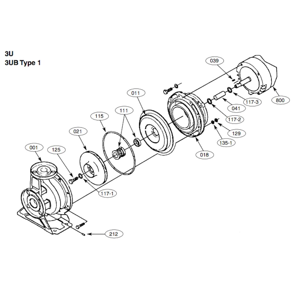 Ebara Pump - 3U Seal Kit