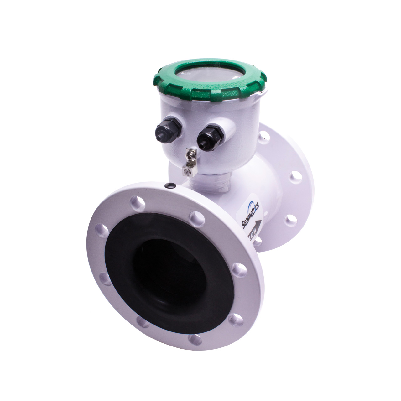 SeaMetrics - Irrigation Magmeter - AG3000 Battery Powered Flanged In-line Magmeter, Includes One Pu